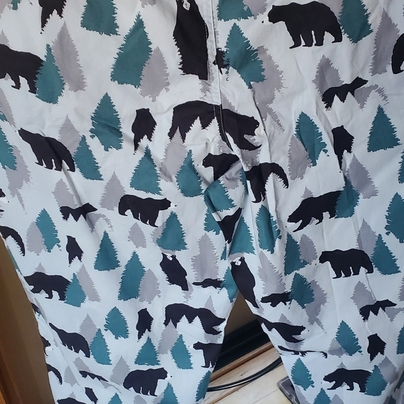 L.L. Bean Comfort Stretch Woven Sleep Pants Sz. XL Flint Bear NWT - Picture 6 of 13